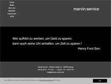 Tablet Screenshot of marvin-service.de